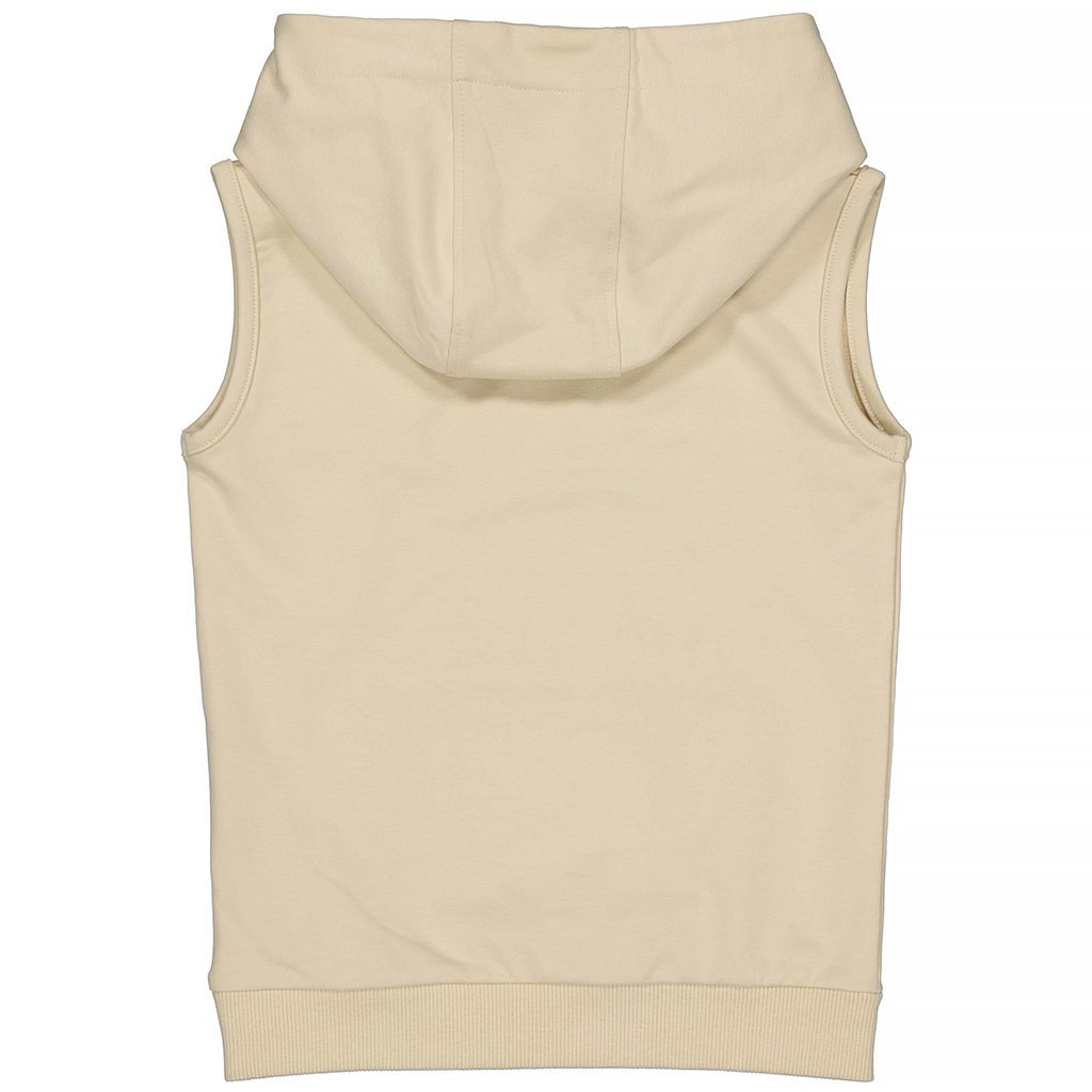 Mouwloze trui hoodie Thomas (sand)