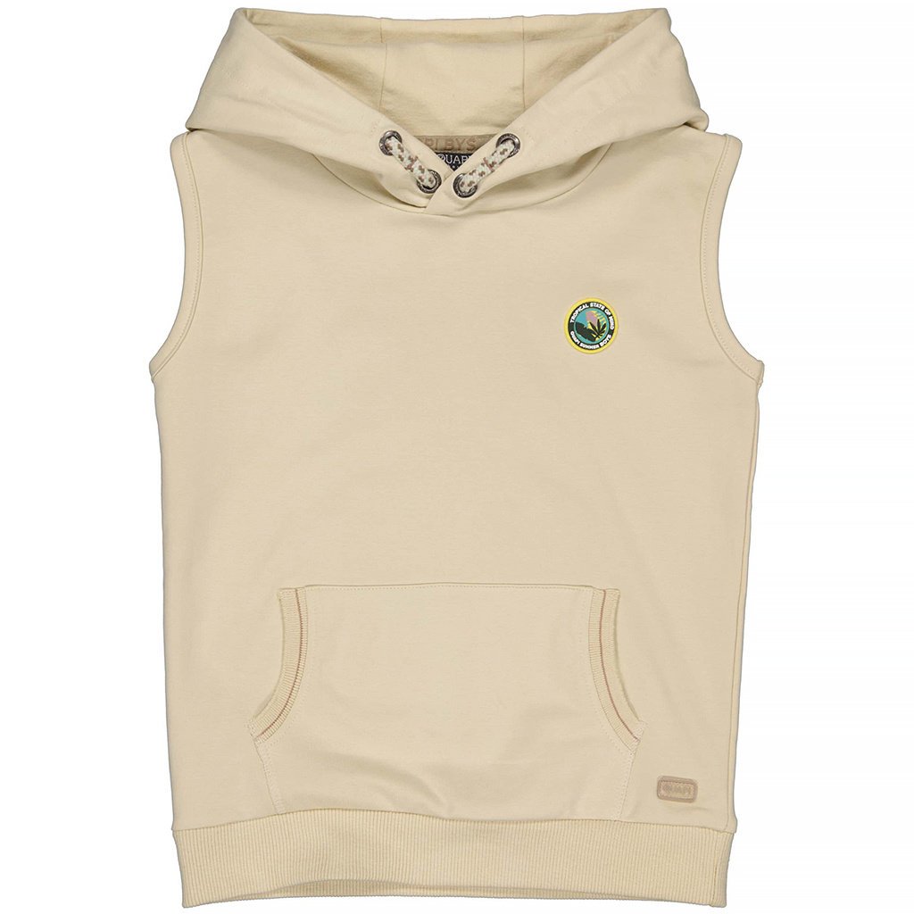 Mouwloze trui hoodie Thomas (sand)