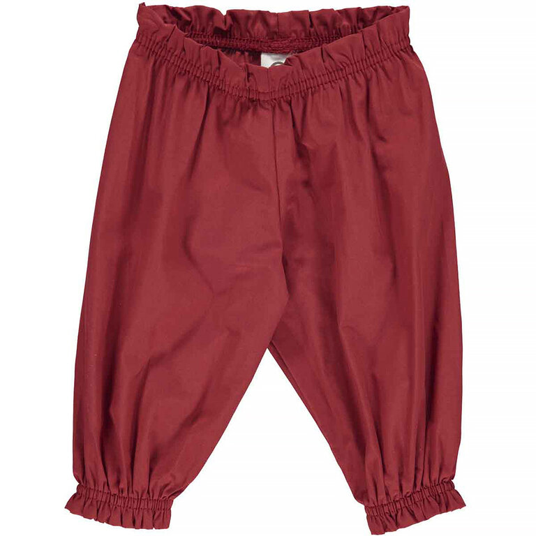 Broekje Poplin flared (berry red)