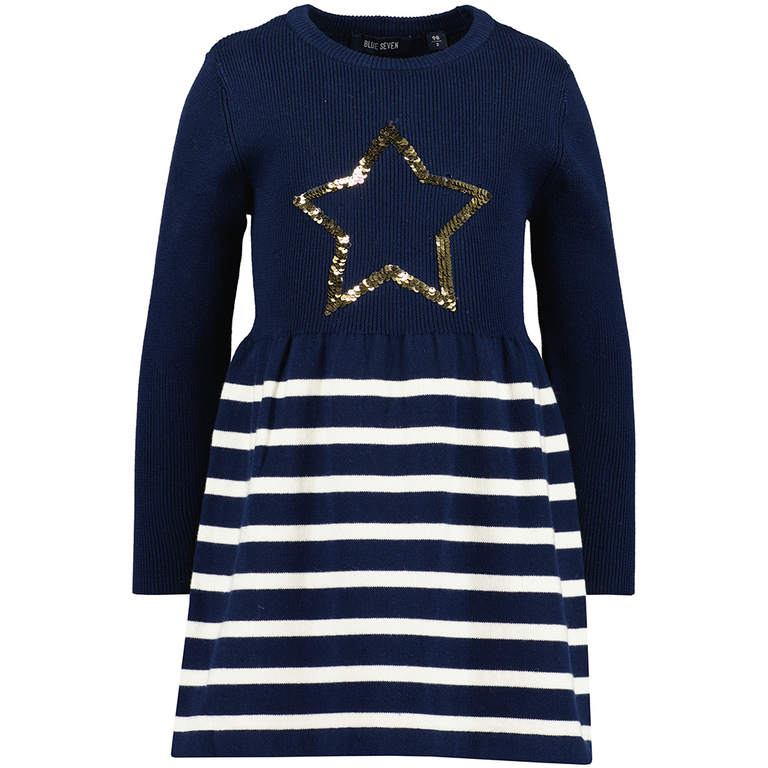 Gebreide jurk Sparkle (night blue)