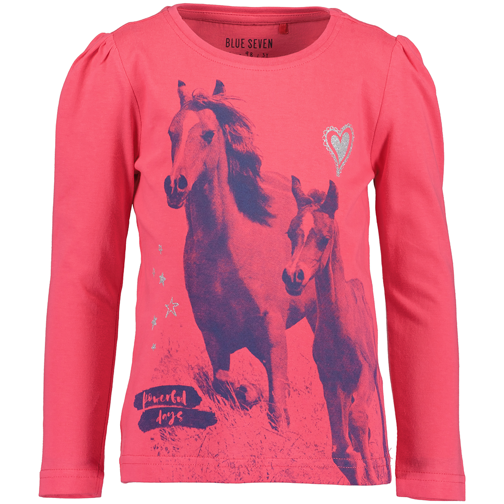 Longsleeve Horses (pink)