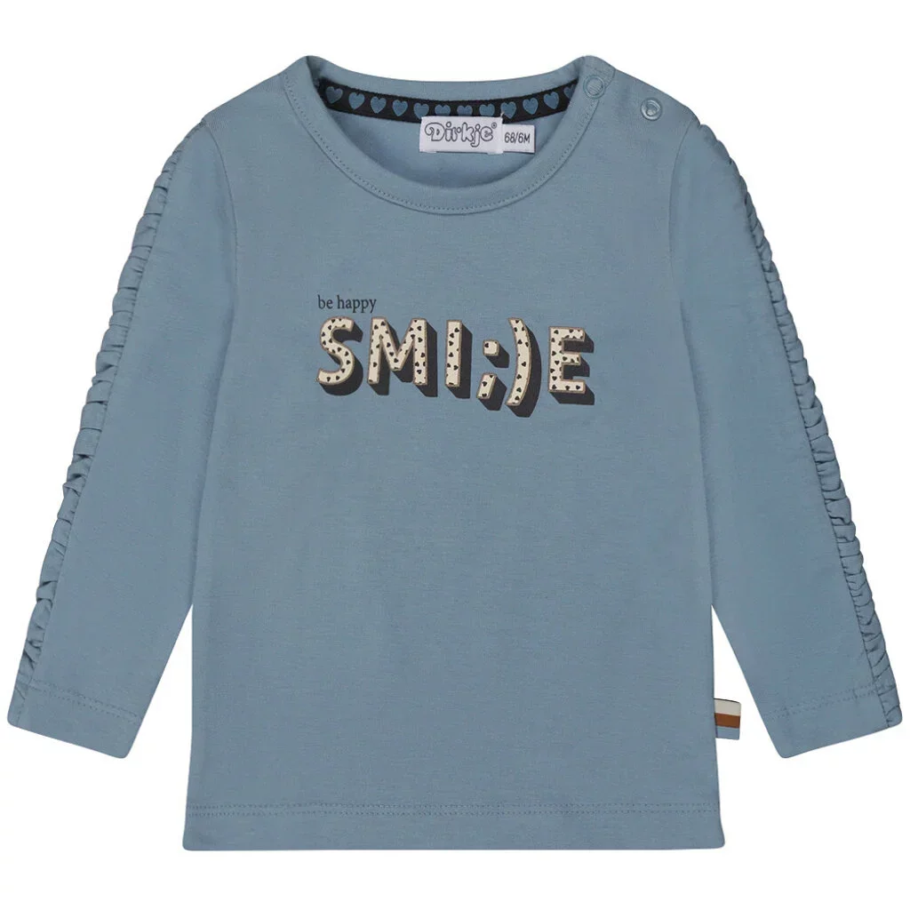 Longsleeve Smile (faded blue)
