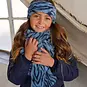 B.Nosy Fur haarband met sjaal (blue tiger)