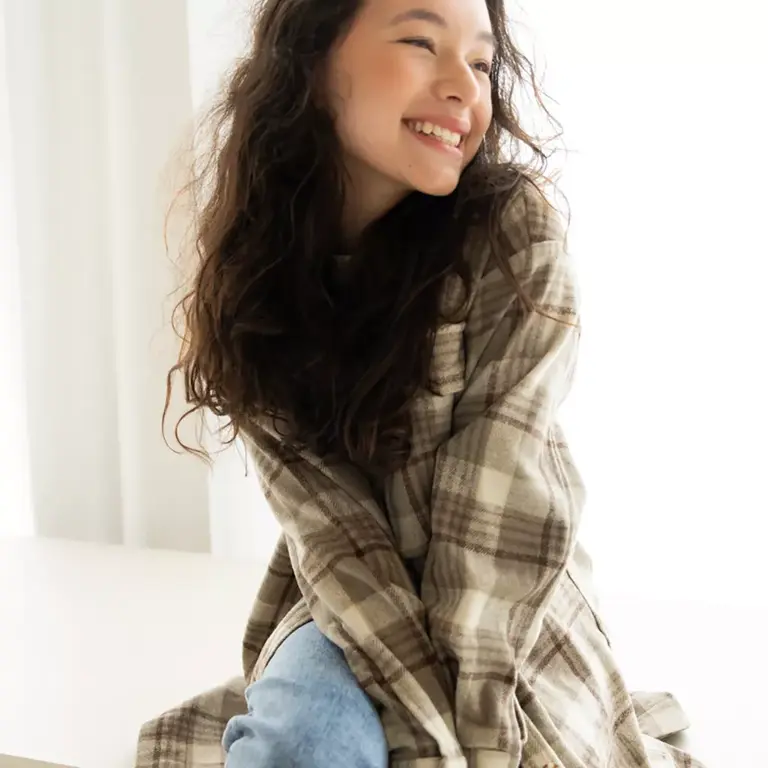 Blouse oversized (check)