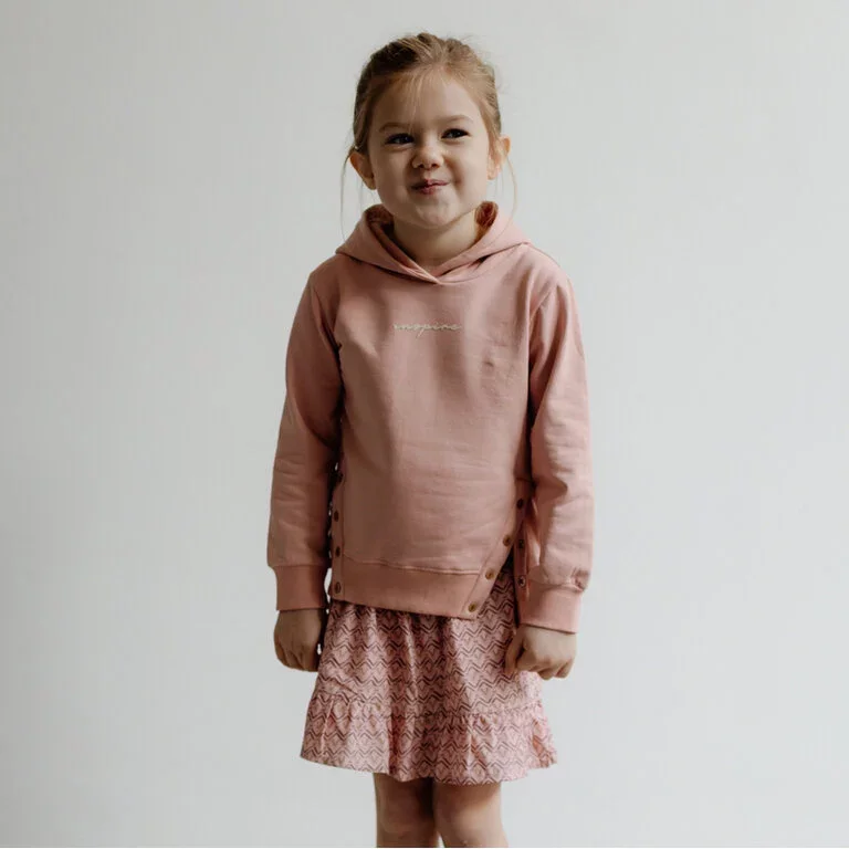 Trui hoodie Giada (pink pastel)