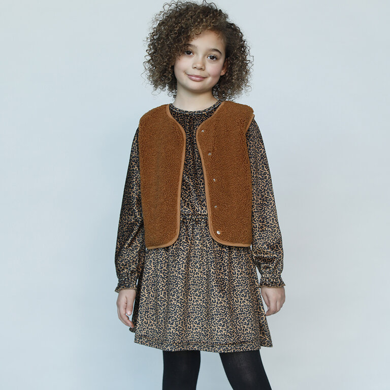 Gilet teddy (camel)