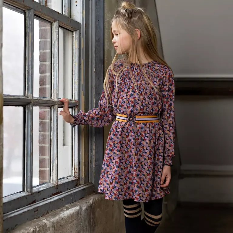 Jurk Manilla met riem (sunset pink)