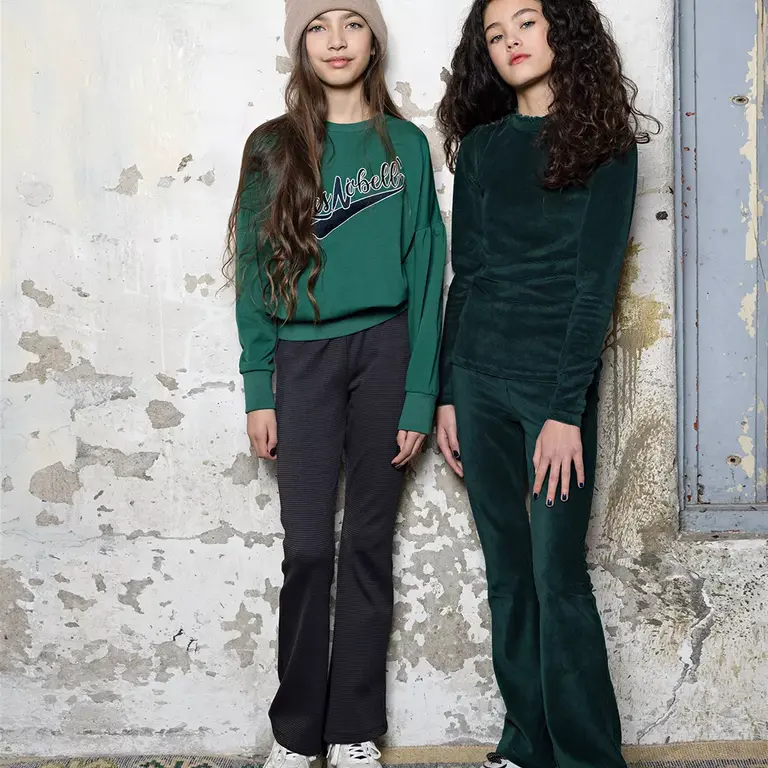 Broek flared Sady (navy blazer)