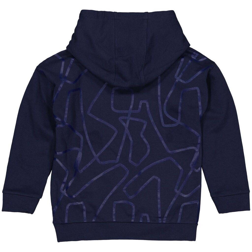 Trui hoodie Gilius (blue dark lines)