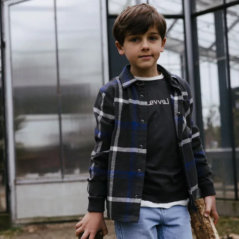 Overhemd/jasje flannel Feron (blue dark)