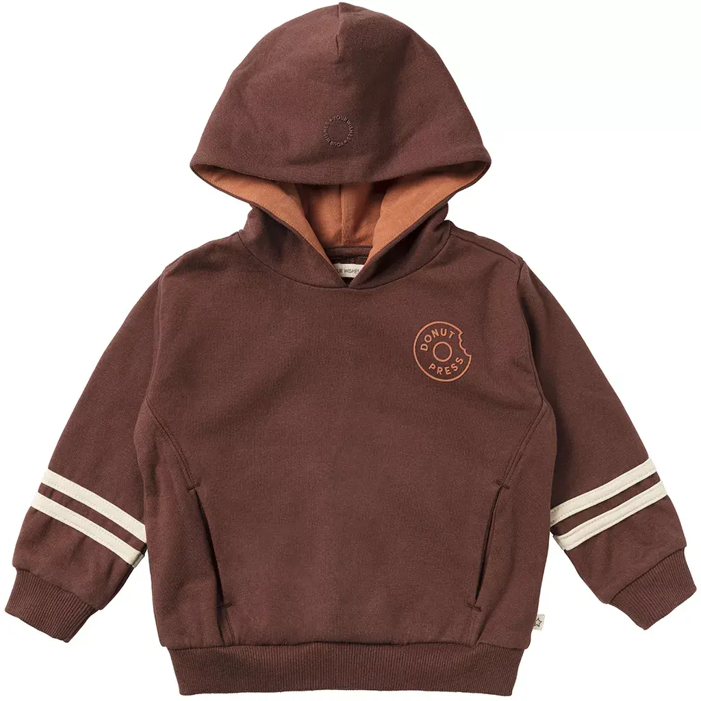 Trui hoodie Marlon (brown stone)