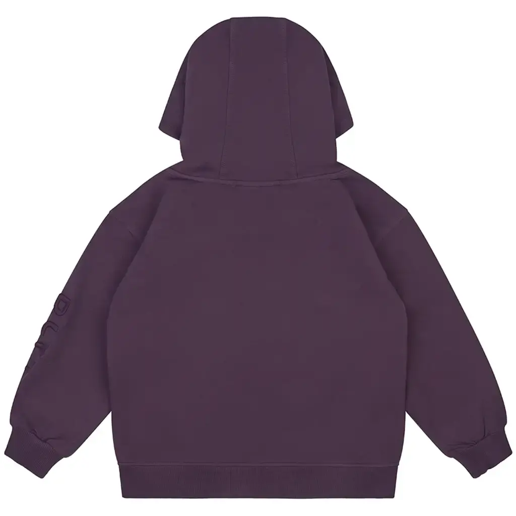 Trui hoodie oversized (dark plum)
