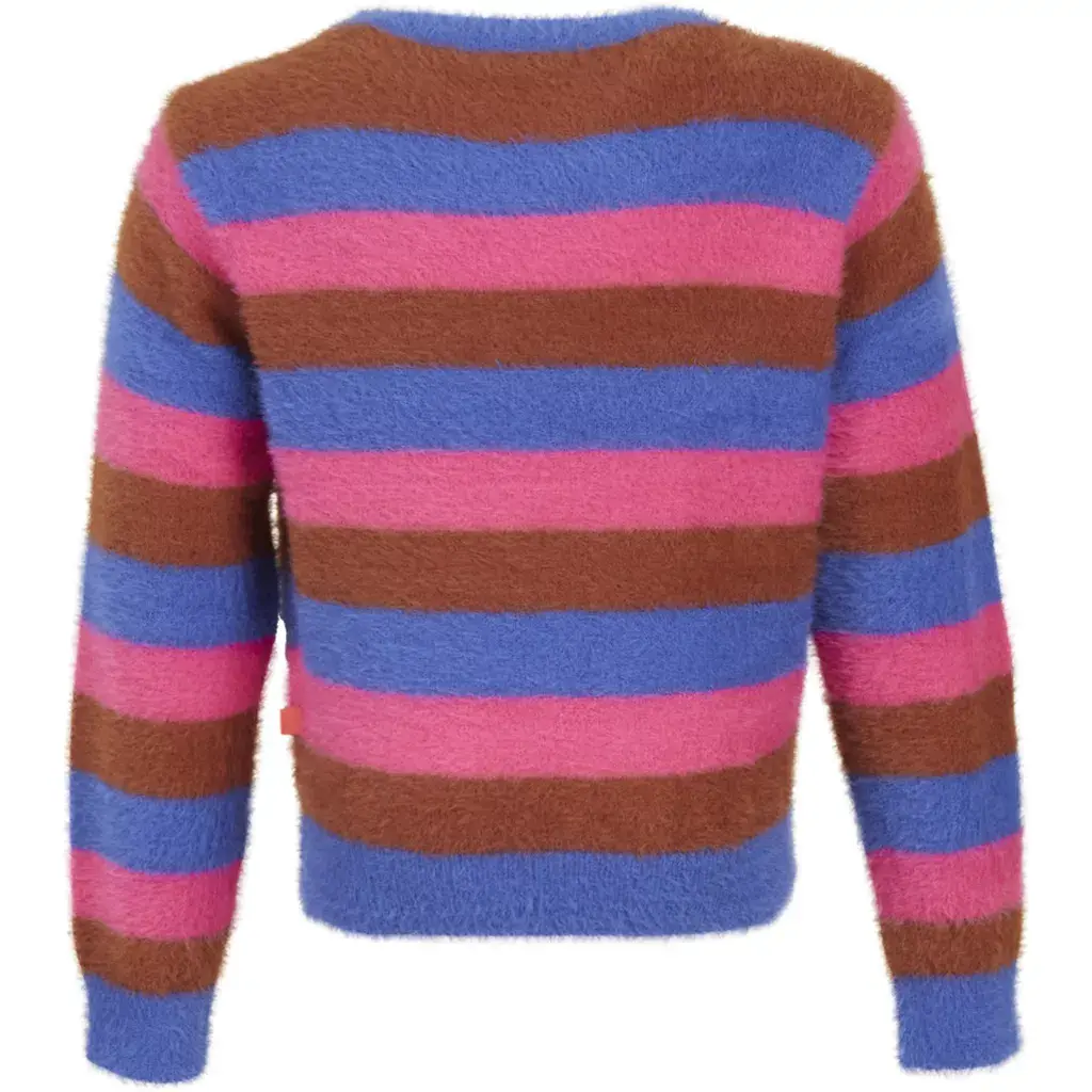 Fluffy trui Epoque (dark pink)