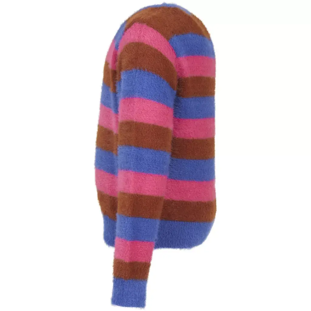 Fluffy trui Epoque (dark pink)