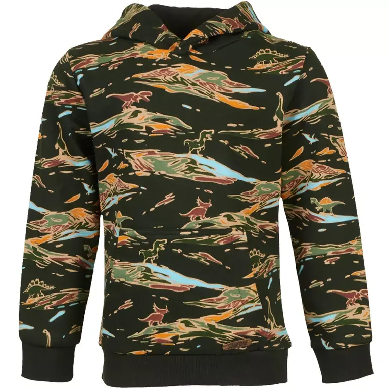 Trui hoodie Four (dark green)