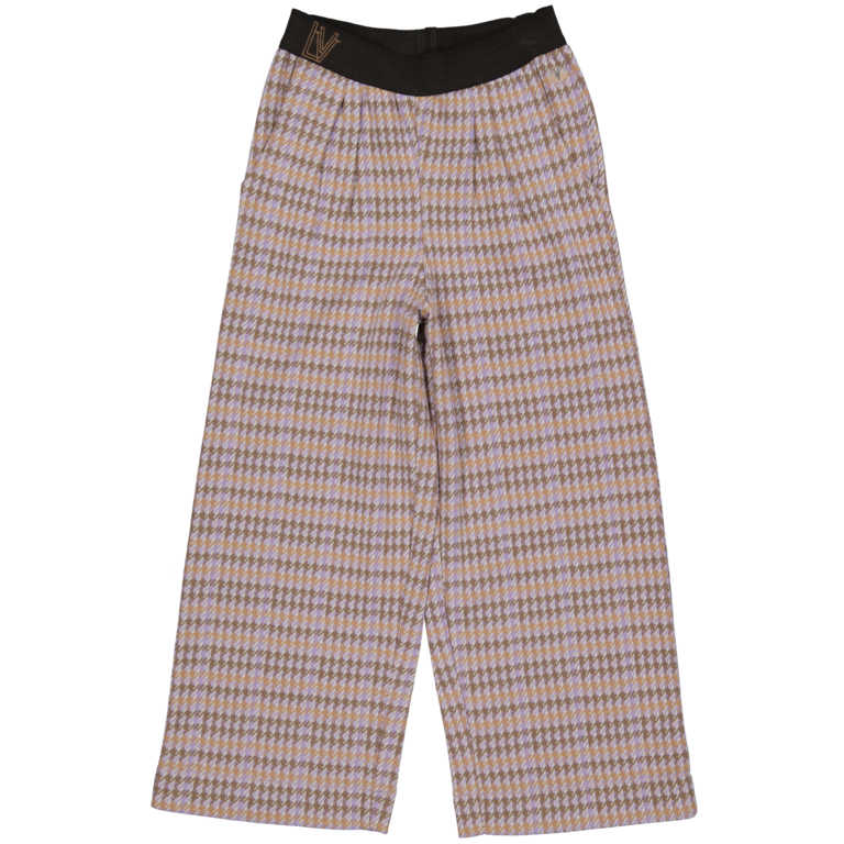 Broek Fonne (aop lila pied des poule)