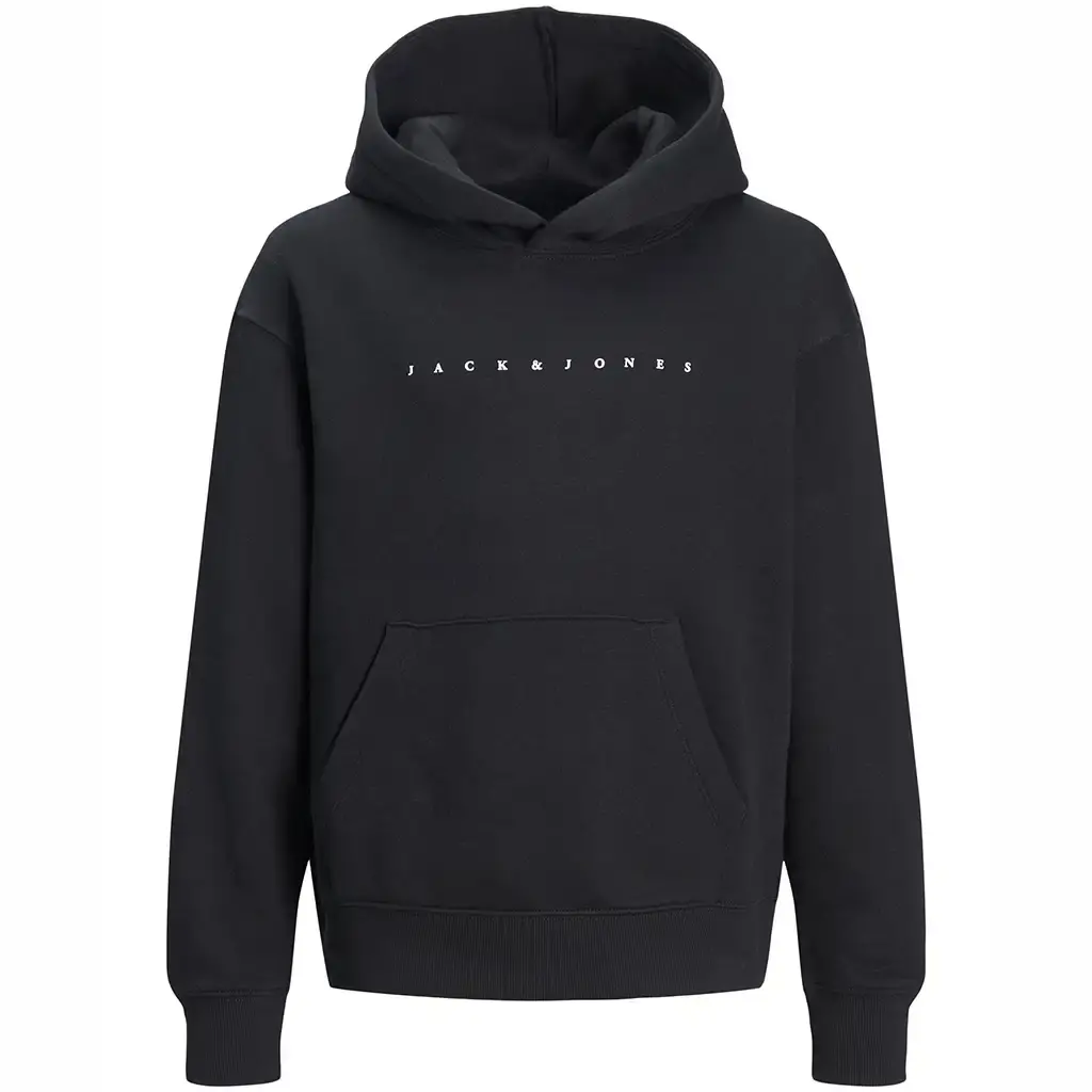 Trui hoodie loose fit Star (black)