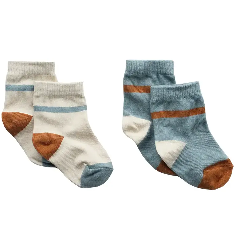 Twee paar sokjes Solid | Nigel (multicolor)