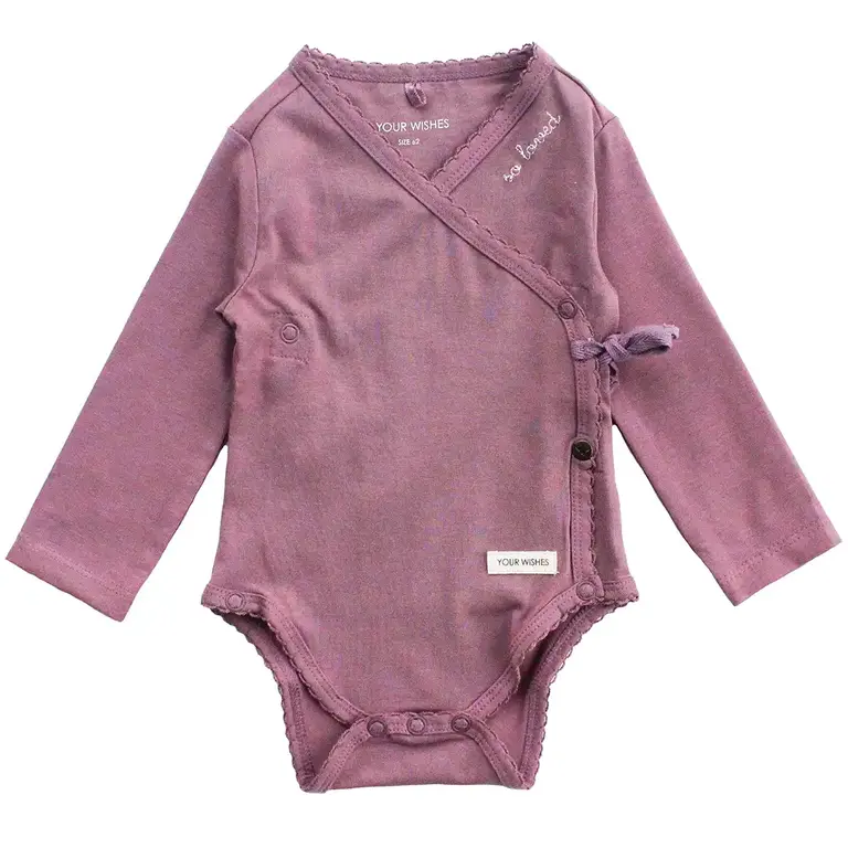 Overslag rompertje Solid | Nala (lavender)