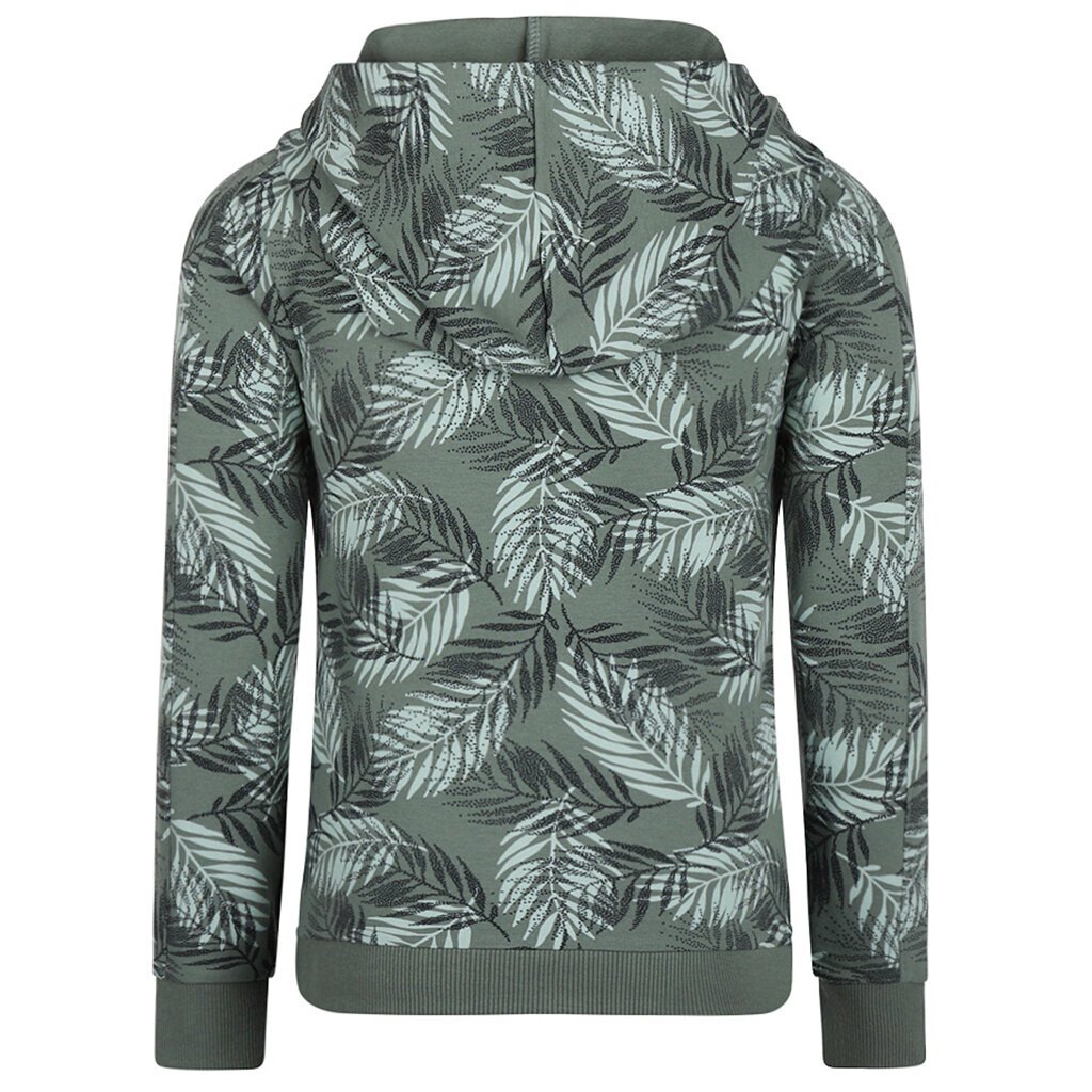 Trui hoodie tropical (dusty green)