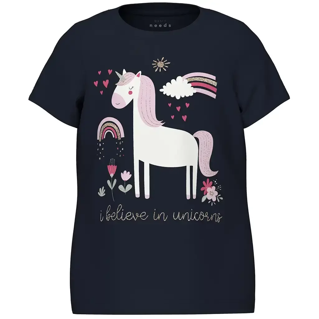 T-shirt Veen (dark sapphire unicorn)