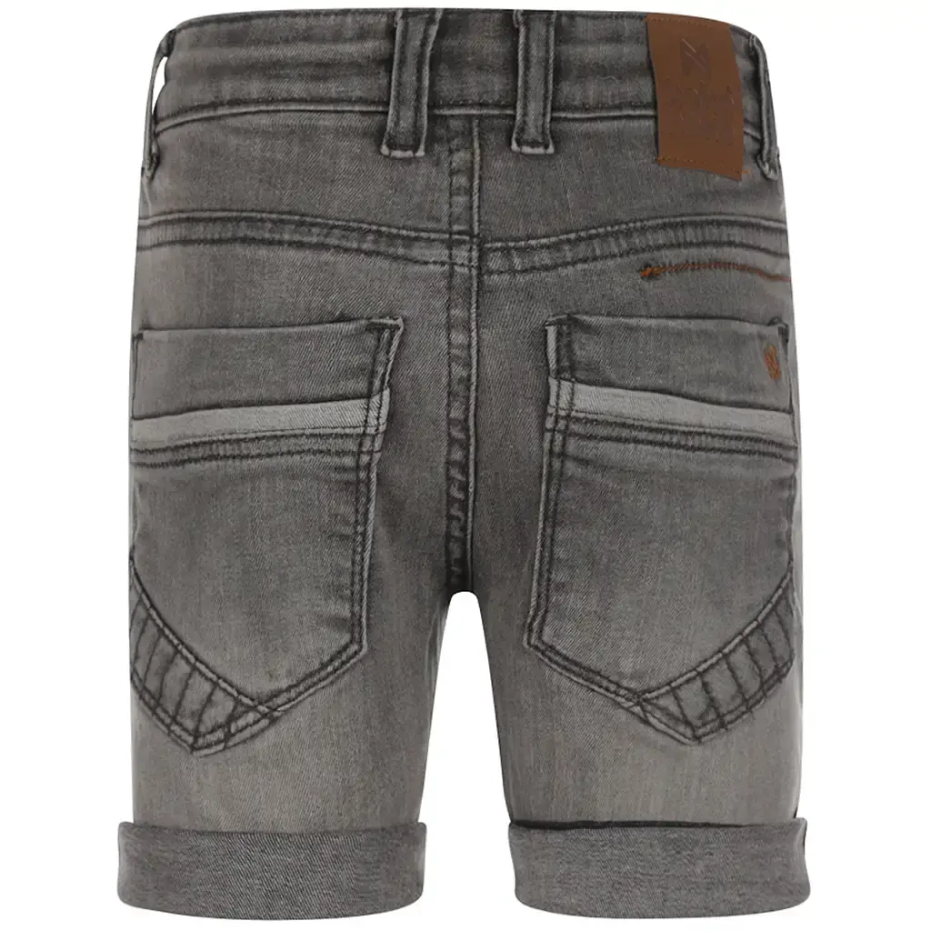 Korte broek turn-up loose fit (grey jeans)