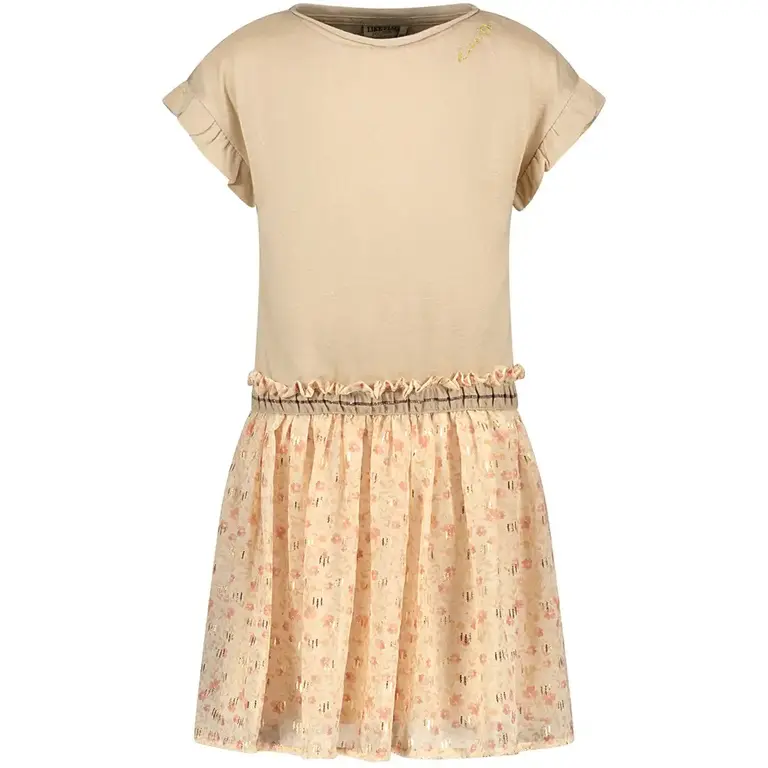 Jurkje chiffon metallic (flower)