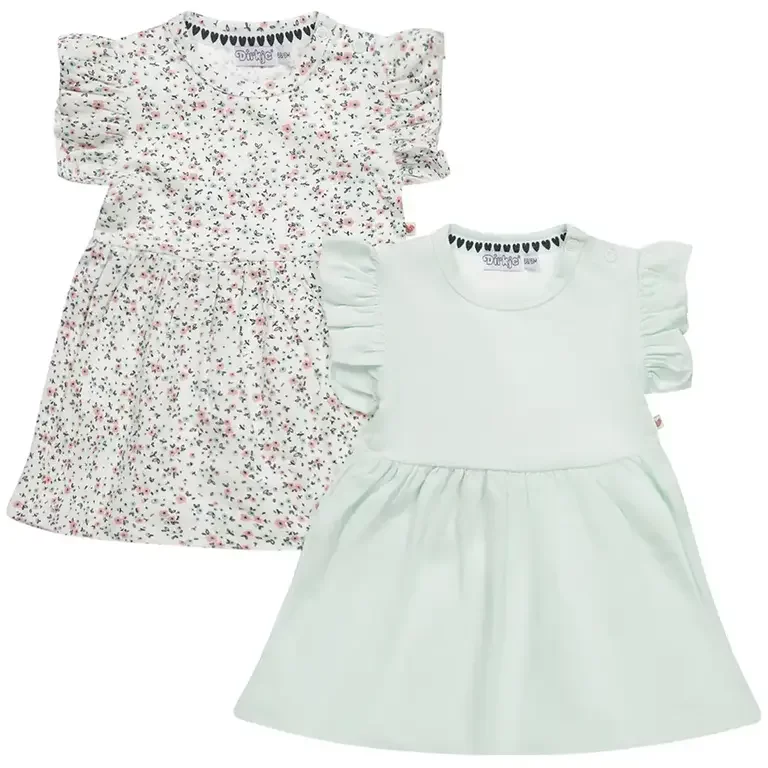 Twee jurkjes Smile (white)