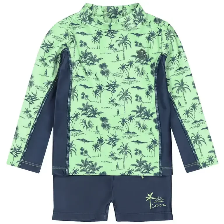 Tweedelig UV zwempakje Jungle (bright green)