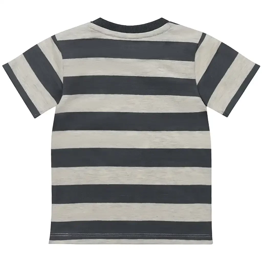 T-shirt stripes Surf Vibes (steel blue)