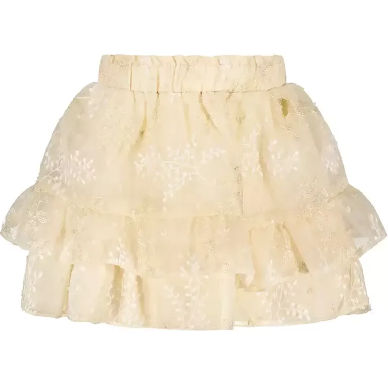 Rokje Tamsy leaf-chiffon (light cappuccino)