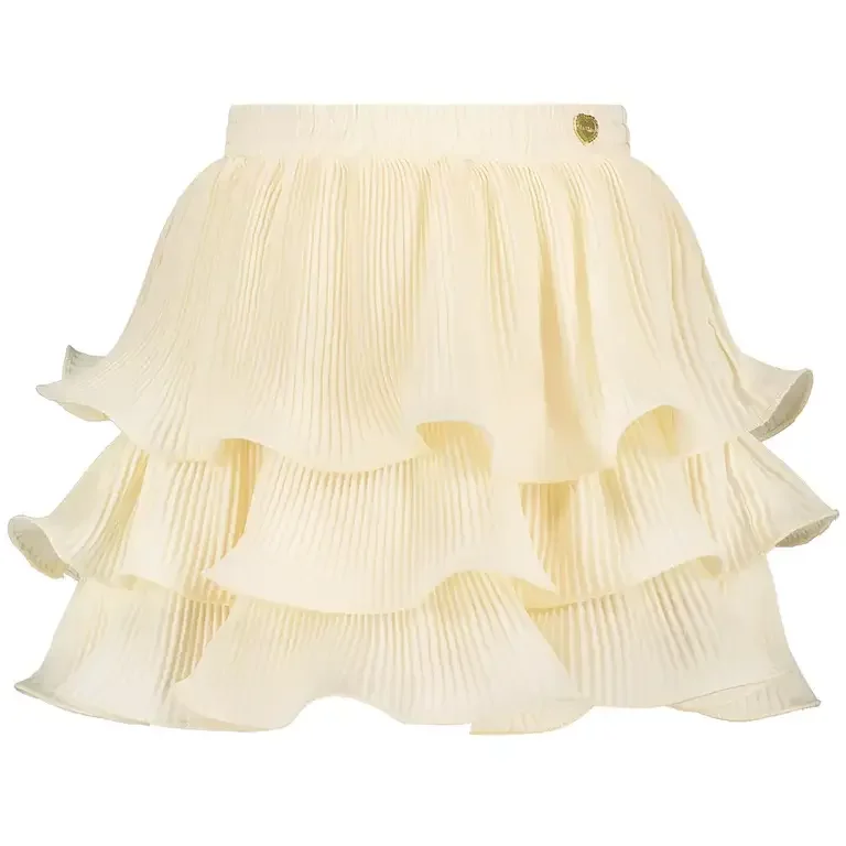 Rokje Tesra plisée (pearled ivory)