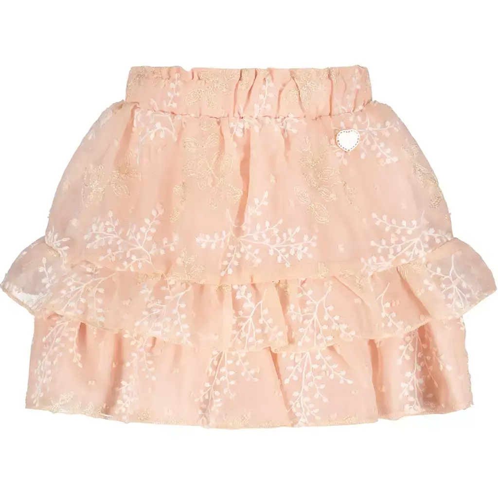 Rokje Tamsy leaf-chiffon skirt (baroque pink)