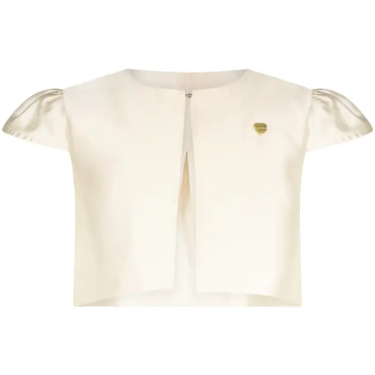 Bolero Ankara crêpe lurex (pearled ivory)