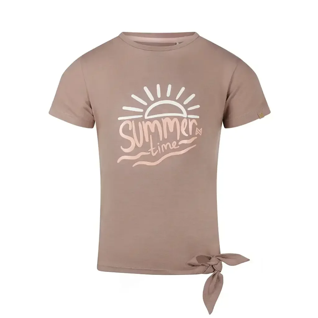 T-shirt summer time (smokey mauve)