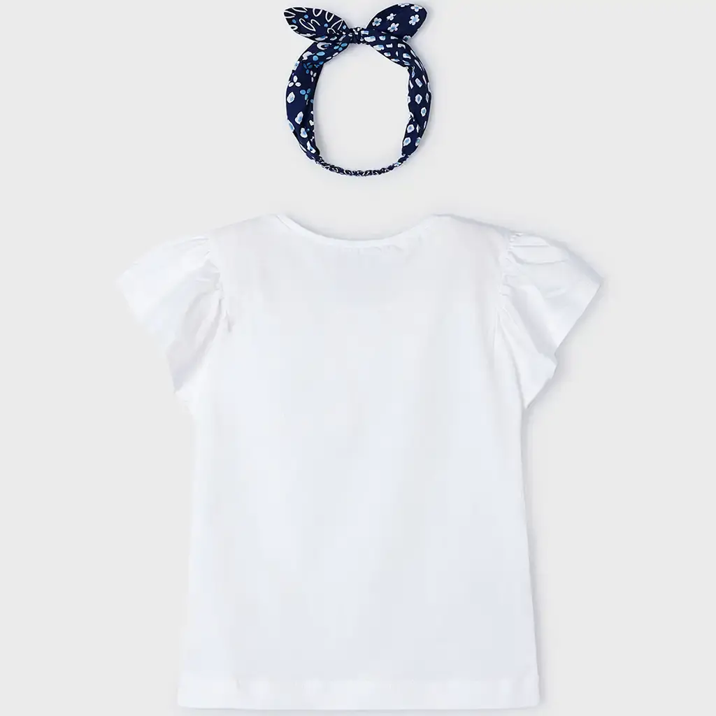 T-shirt met haarband (white)