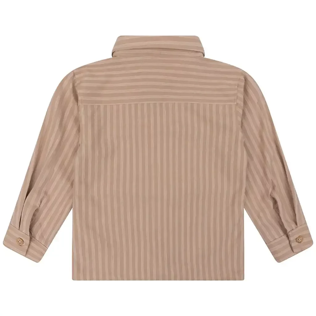 Overhemd Stripe (camel sand)