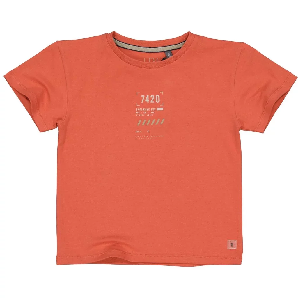 T-shirt oversized Mace (orange red)