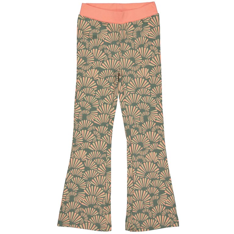 Broek flared Bliss (aop green graphic)