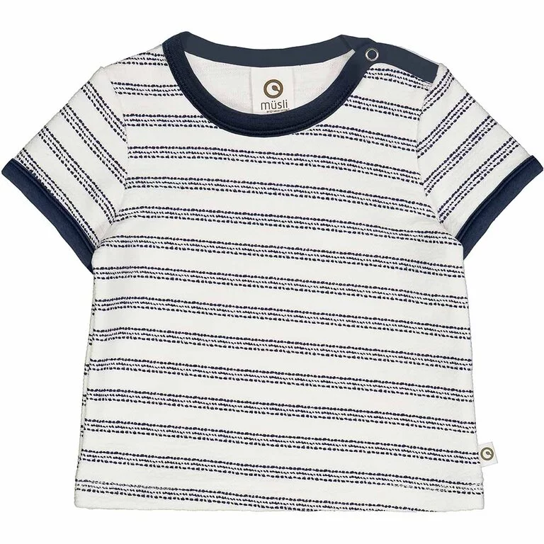T-shirtje (balsam cream/night blue)
