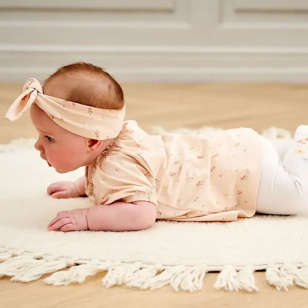 Romper jurkje Anemones (balsam rose/corn/balsam cream)