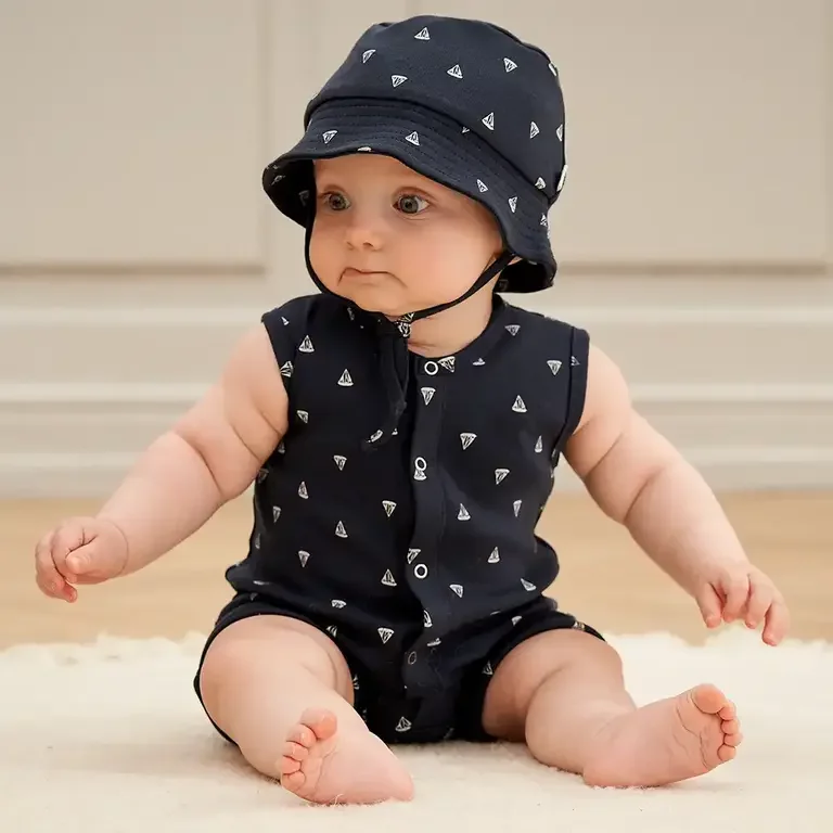 Boxpakje sailboat (night blue/balsam cream)