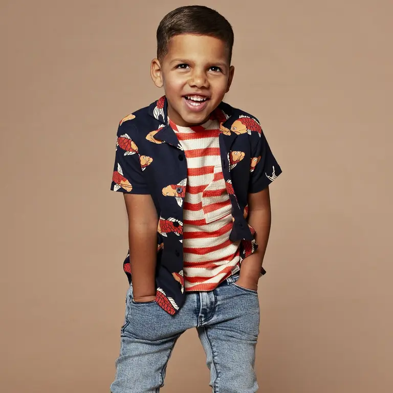 Overhemd (dark royal)