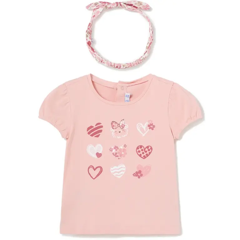 T-shirt met haarbandje (cake)