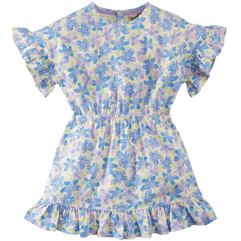 Jurk Pearl (cloud cream/aop)