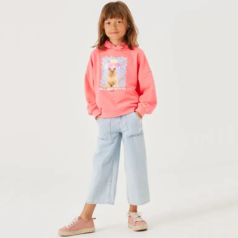 Trui hoodie (shocking pink)