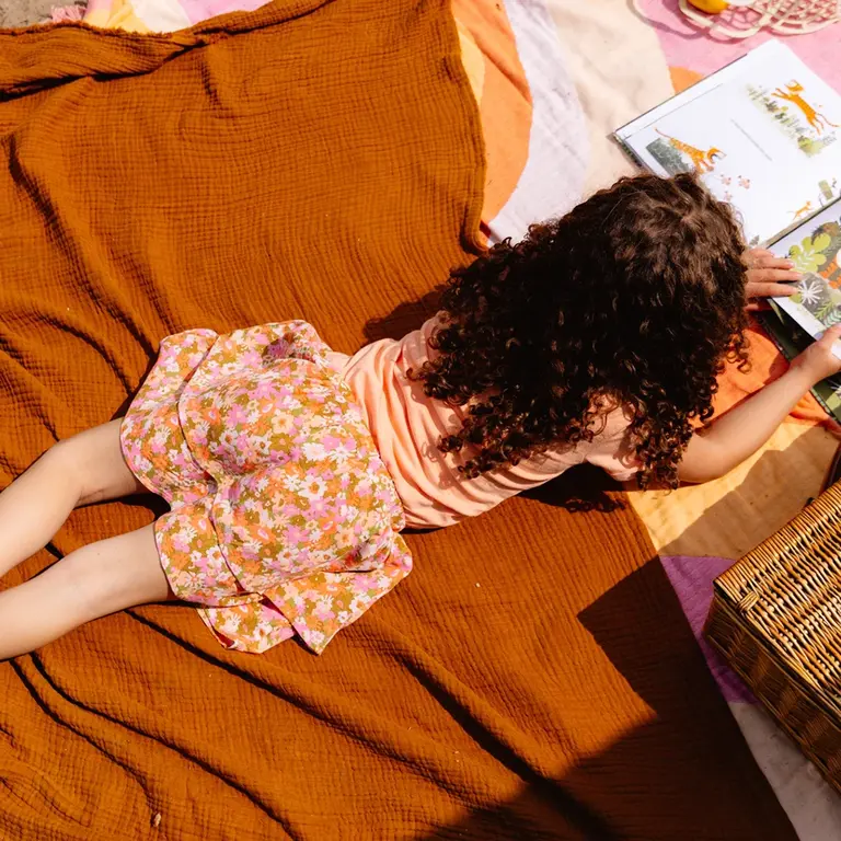 Rokje Bregje (aop pink flower)