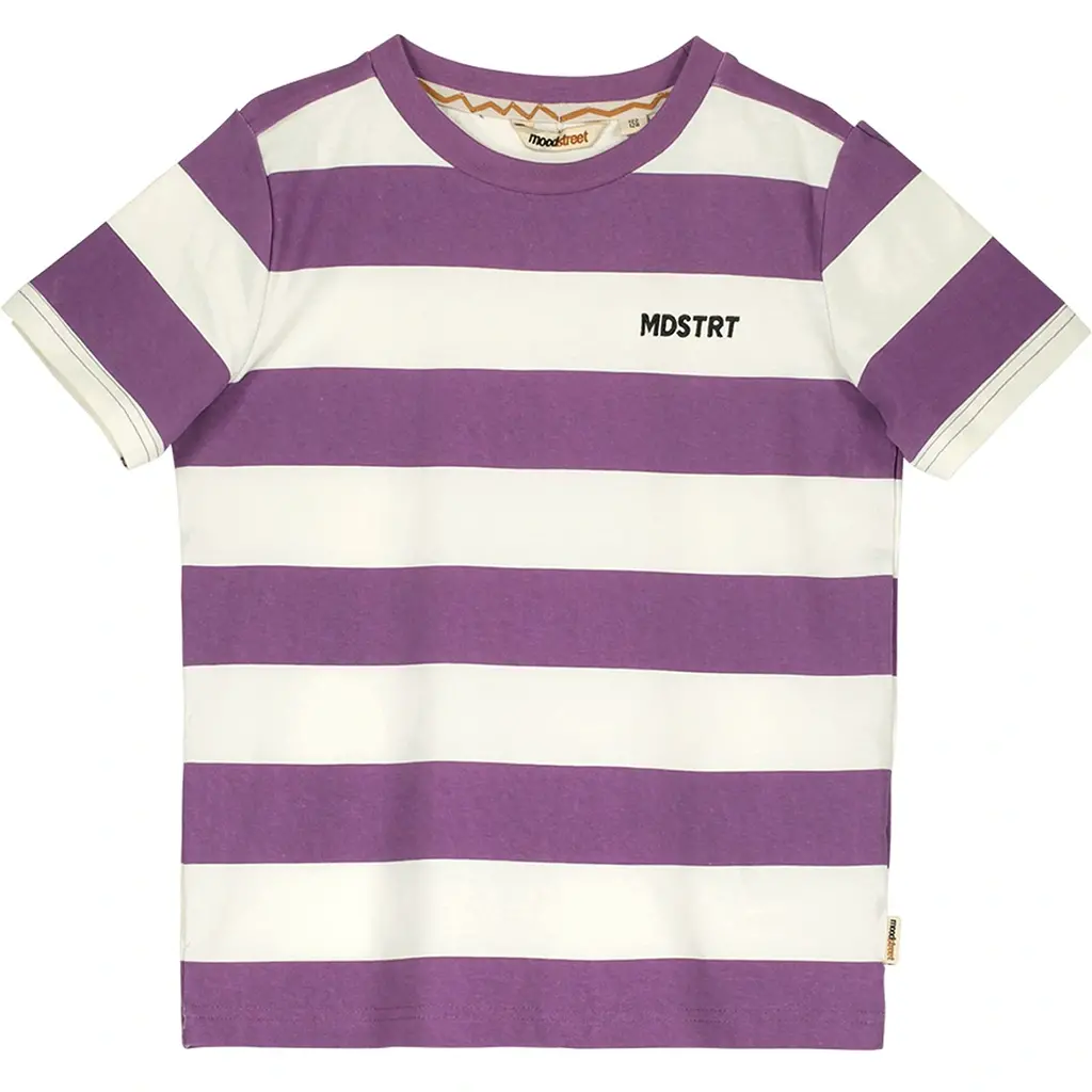 T-shirt striped (grape)