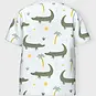 Name It T-shirt Valther (bright white crocodiles)