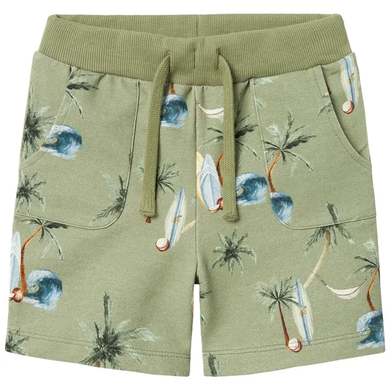 Korte sweat broek Hermod (oil green)